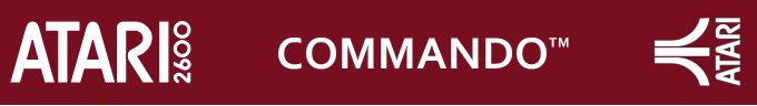 Commando logo for Atari 2600